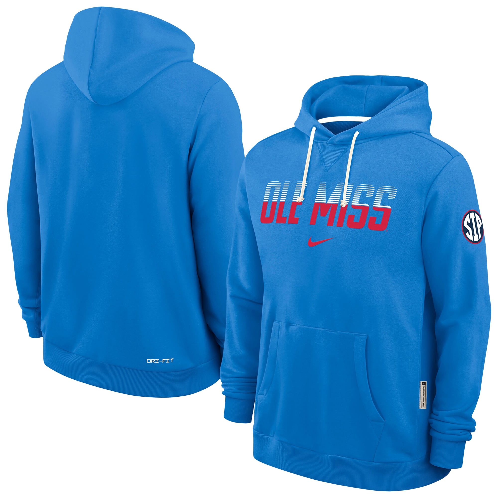 Men's Nike Powder Blue Ole Miss Rebels 2026 Sideline Standard Issue Dri-FIT Hoodie