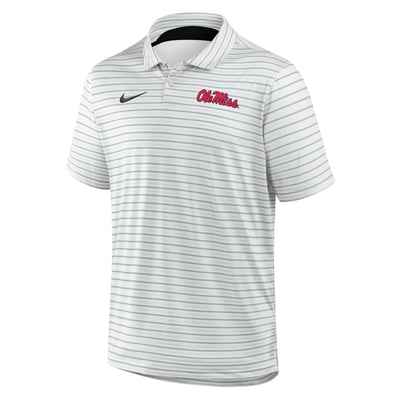 Ole Miss Rebels Nike Dri-FIT Tour Stripe Polo - White
