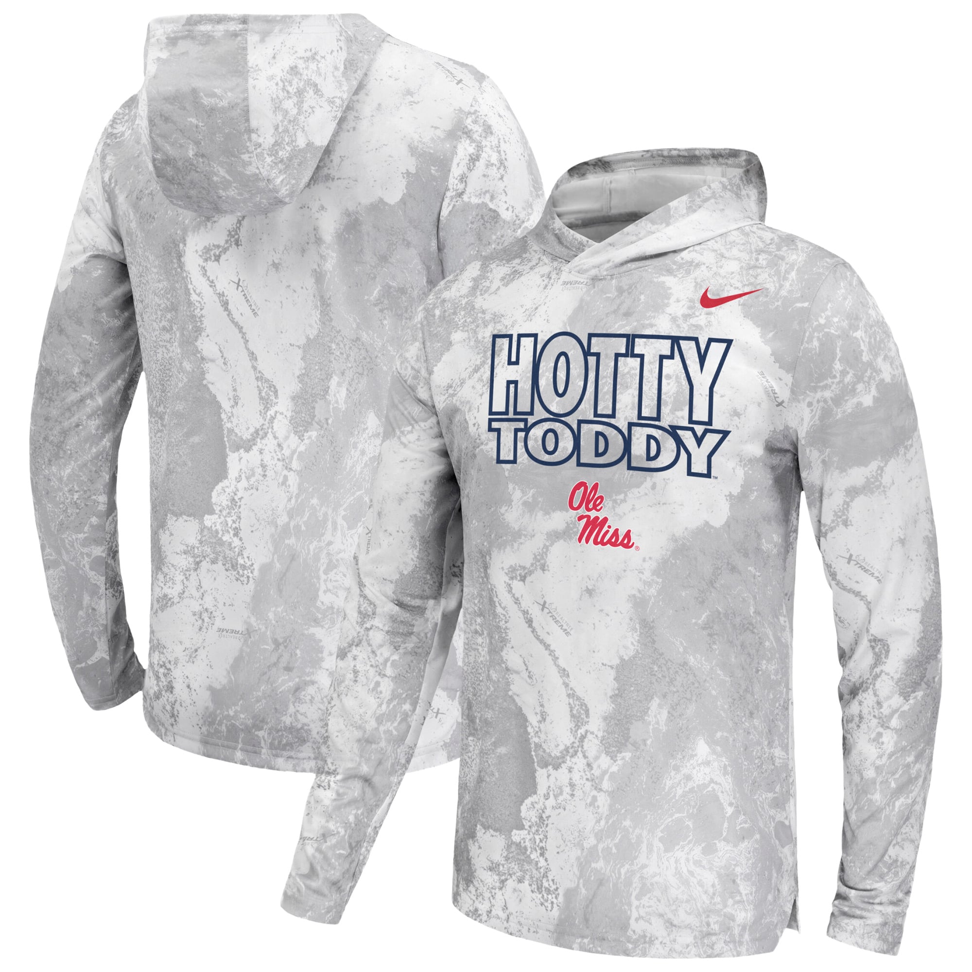 T-shirt à manches longues et capuche Nike blanc Ole Miss Rebels x Realtree Dri-FIT pour homme