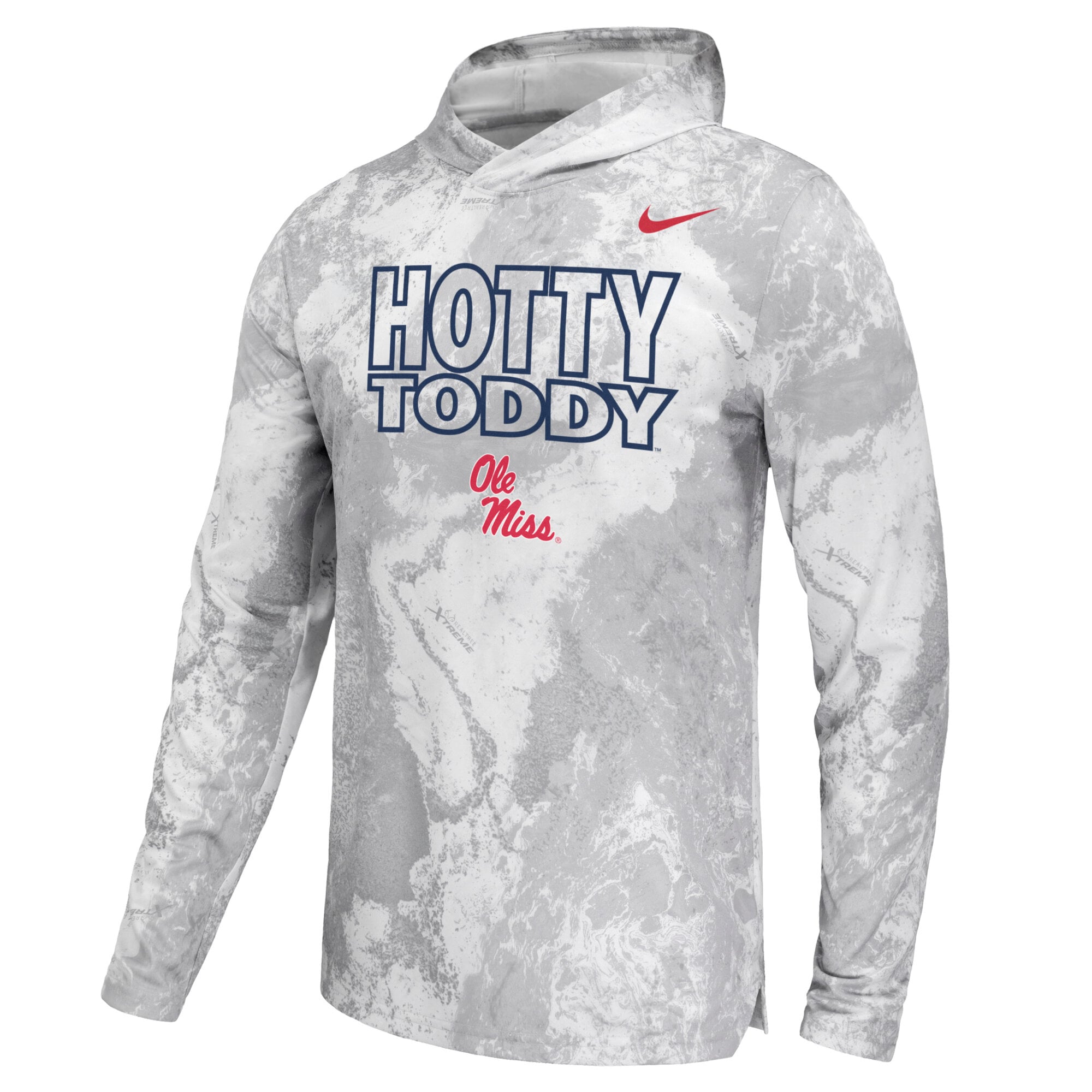 T-shirt à manches longues et capuche Nike blanc Ole Miss Rebels x Realtree Dri-FIT pour homme