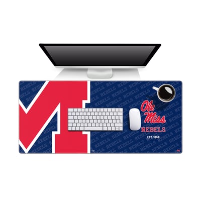 Ole Miss Rebels 15.7" x 35.4" Logo Series Desk Pad
