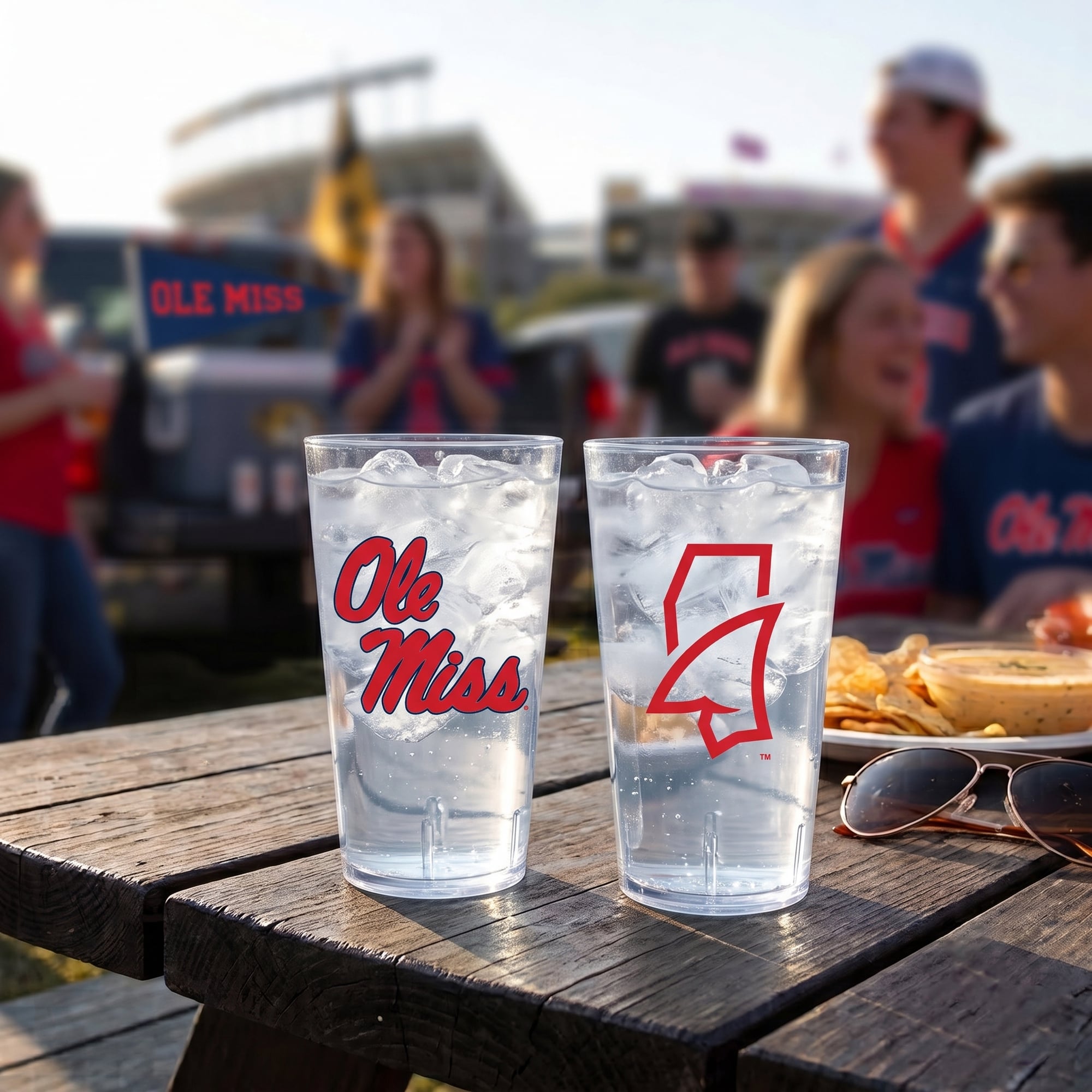Ensemble de deux gobelets isothermes Ole Miss Rebels de 710 ml (24 oz) en Tritan
