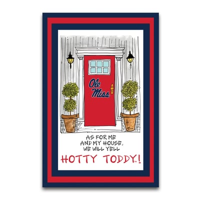Drapeau de jardin Ole Miss Rebels « As For Me » 30 x 45 cm