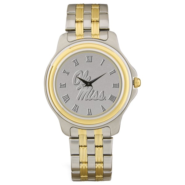 Ole Miss Rebels Personalized Two-Tone Wristwatch display picture 2