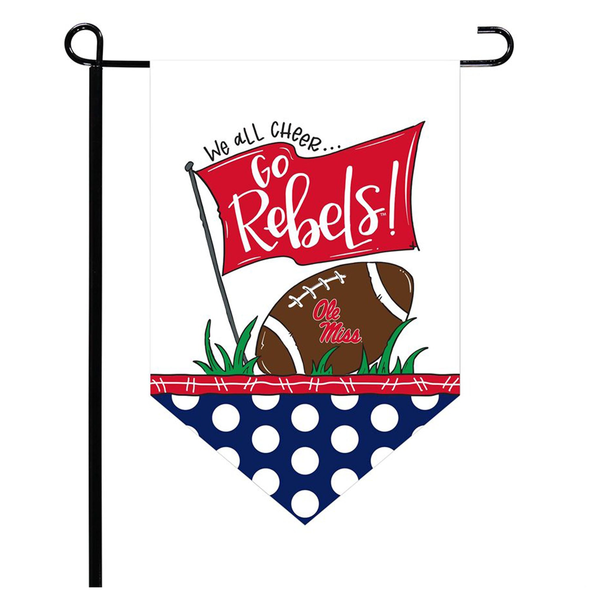 Drapeau de jardin pointu des Ole Miss Rebels