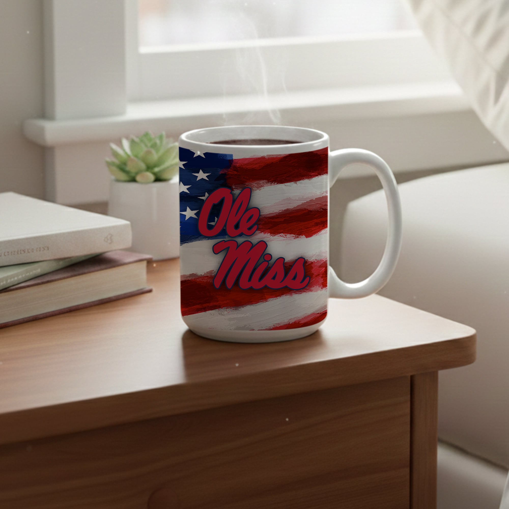 Lot de deux tasses Ole Miss Rebels de 44 cl (15 oz) style américain