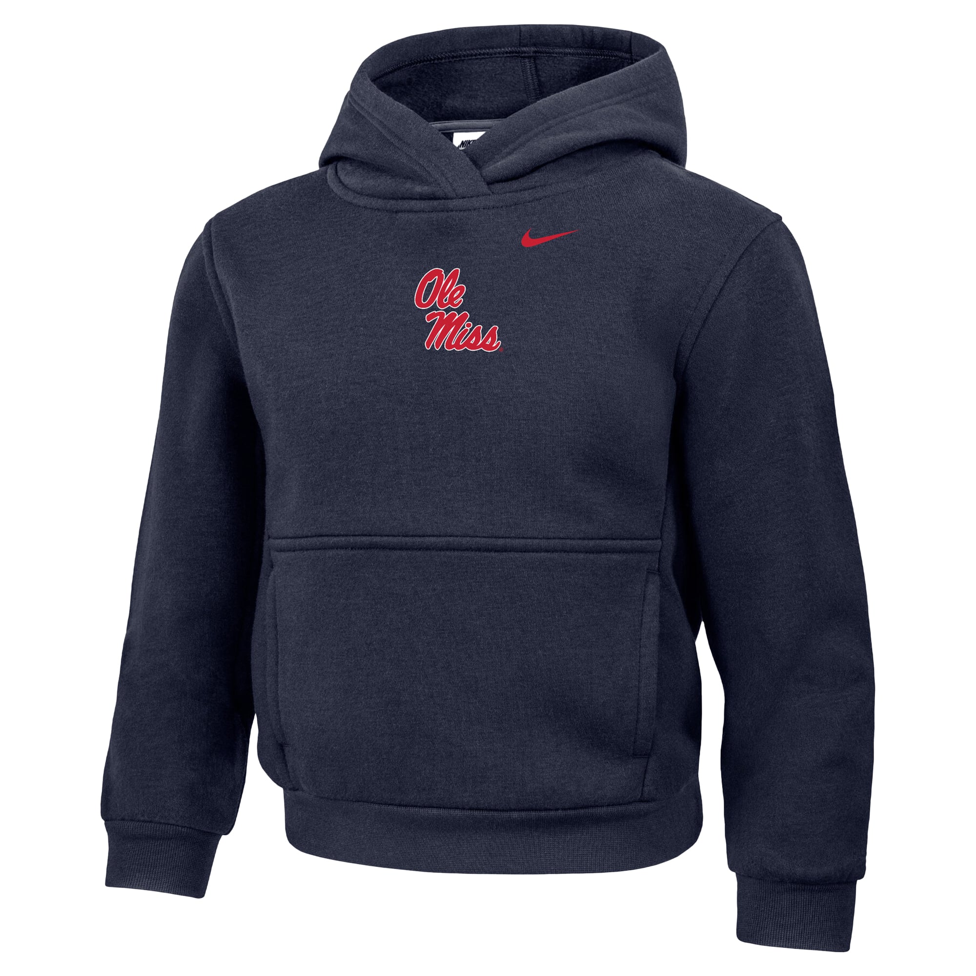 Sweat à capuche Nike Ole Miss Rebels bleu marine pour enfants d'âge préscolaire