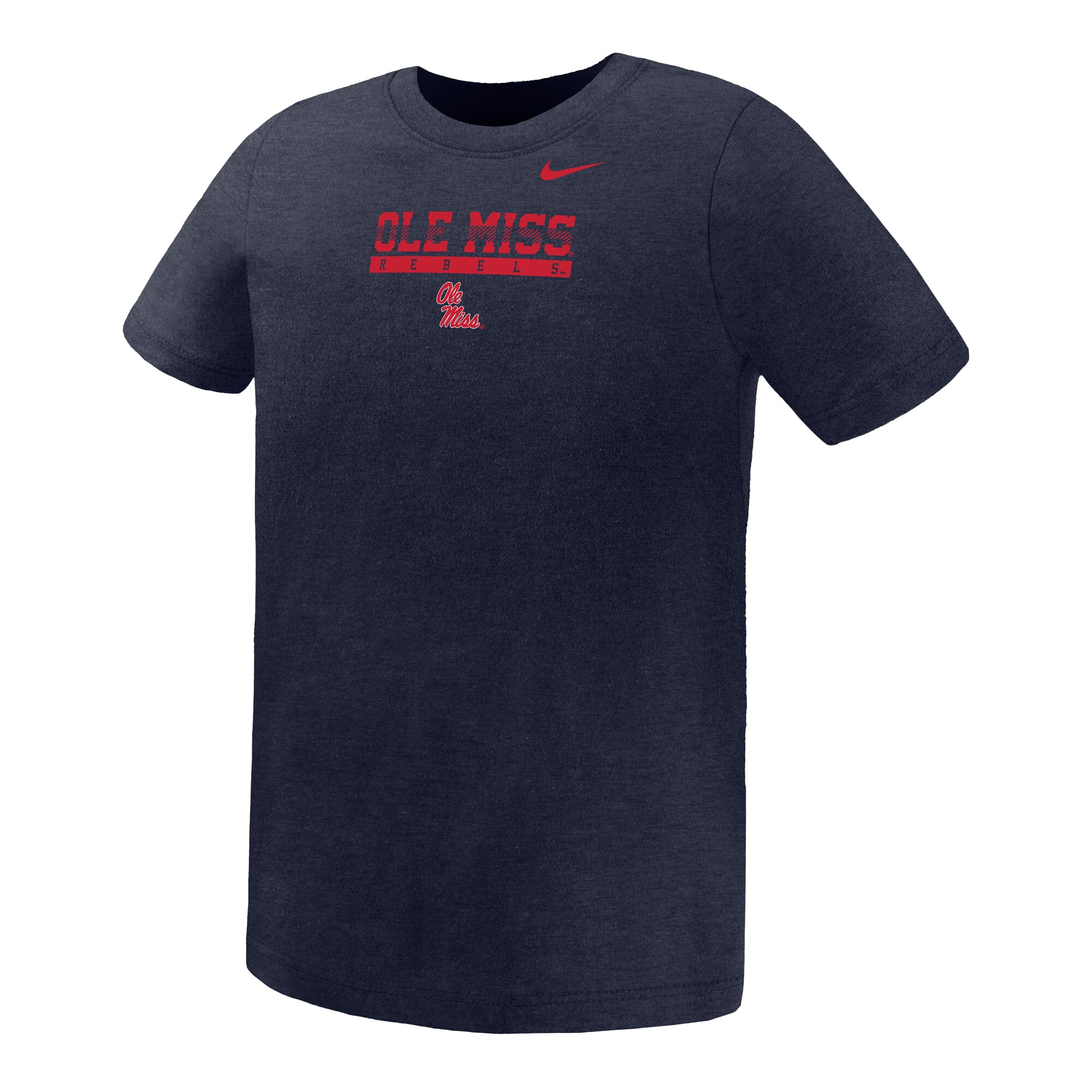 Preschool Nike Navy Ole Miss Rebels Name Bar Legend Dri-FIT T-Shirt