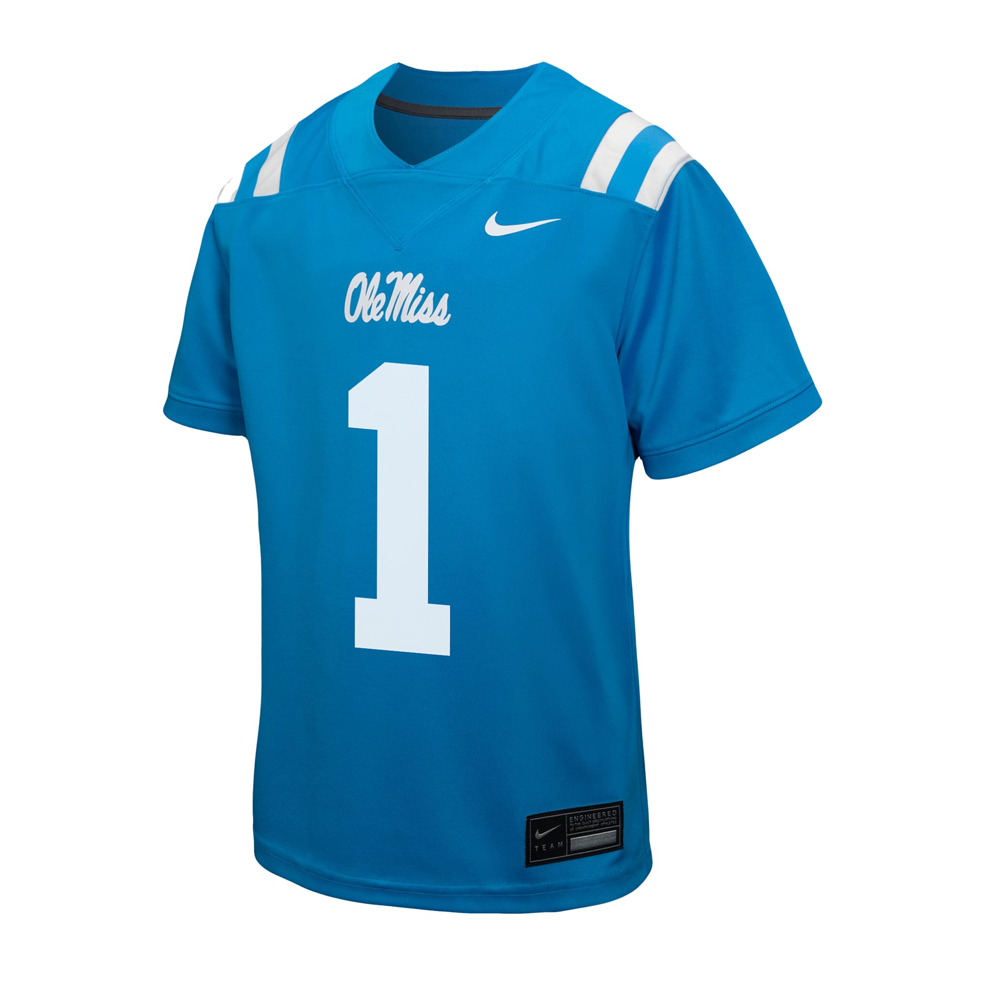 Maillot de football réplique Nike Ole Miss Rebels bleu poudré pour tout-petit