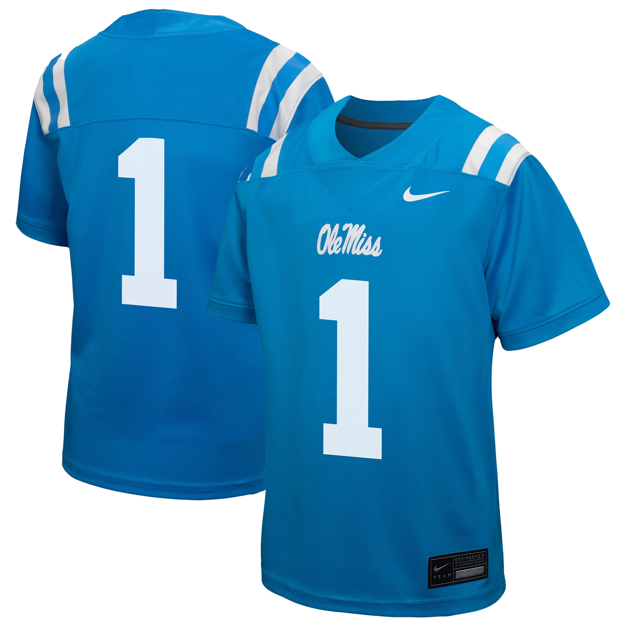 Toddler Nike  Powder Blue Ole Miss Rebels Replica Football Jersey
