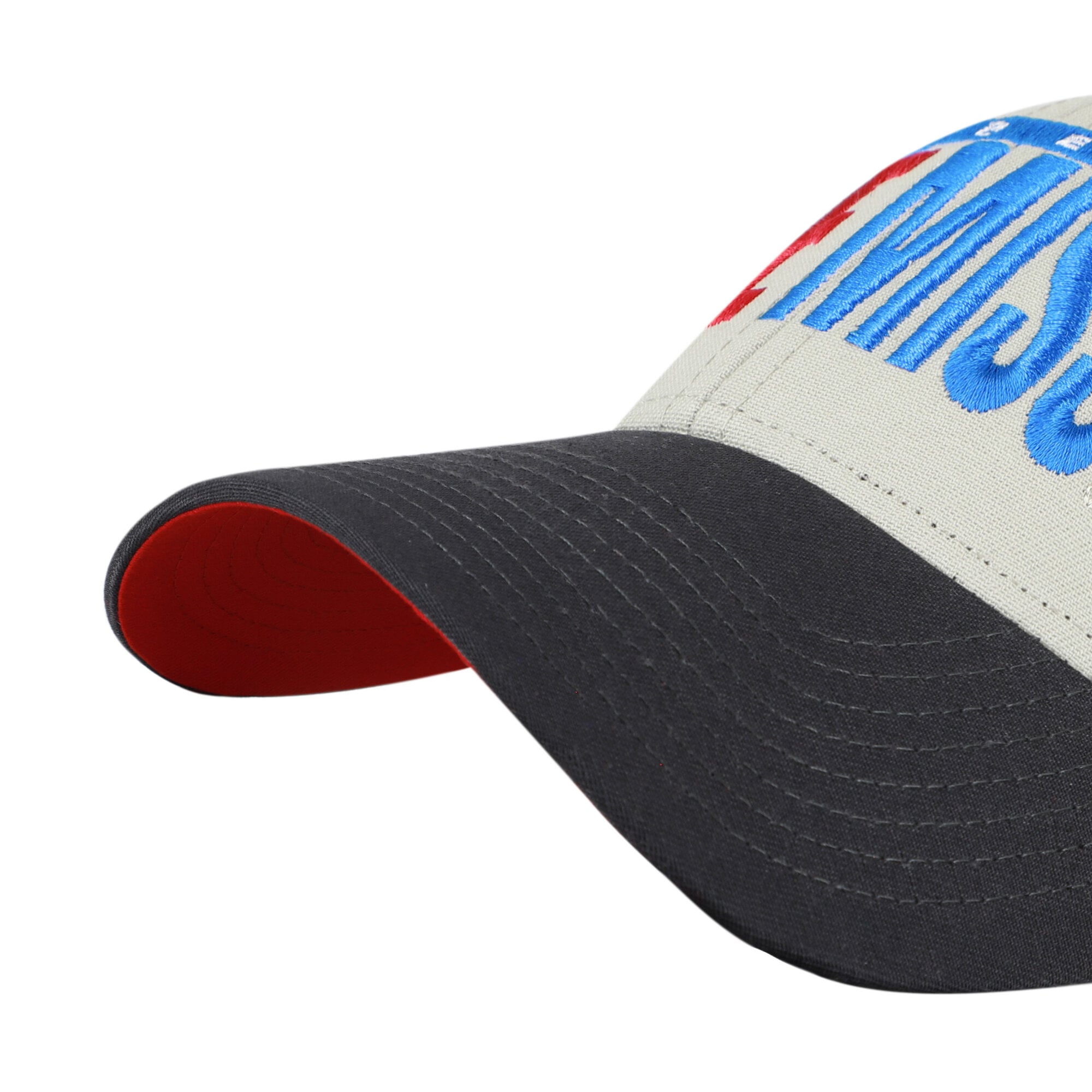 Casquette unisexe ajustable Ole Miss Rebels '47 grise/noire, inscription demi-bloc MVP