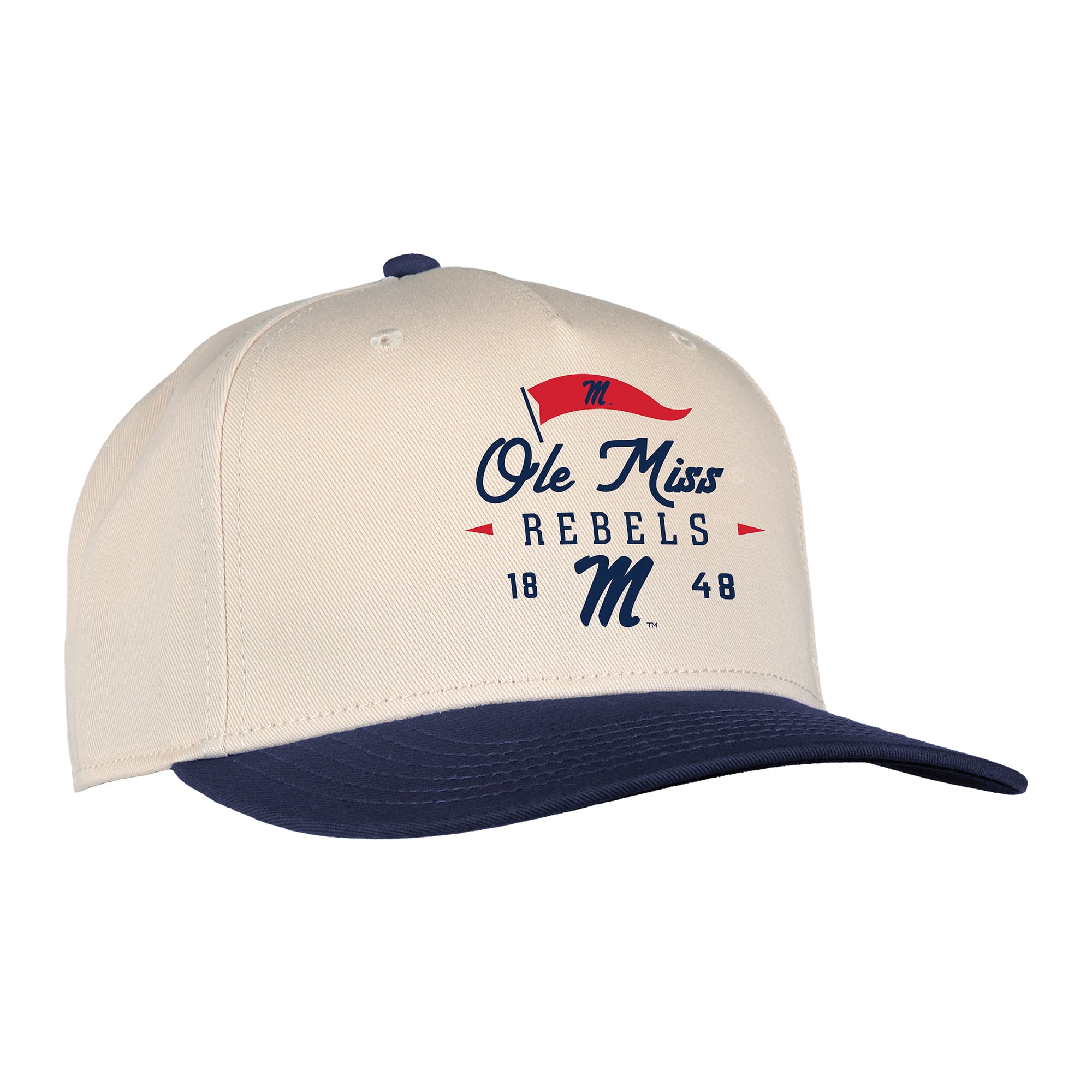 Unisex Ahead Cream Ole Miss Rebels The 1995 Adjustable Hat