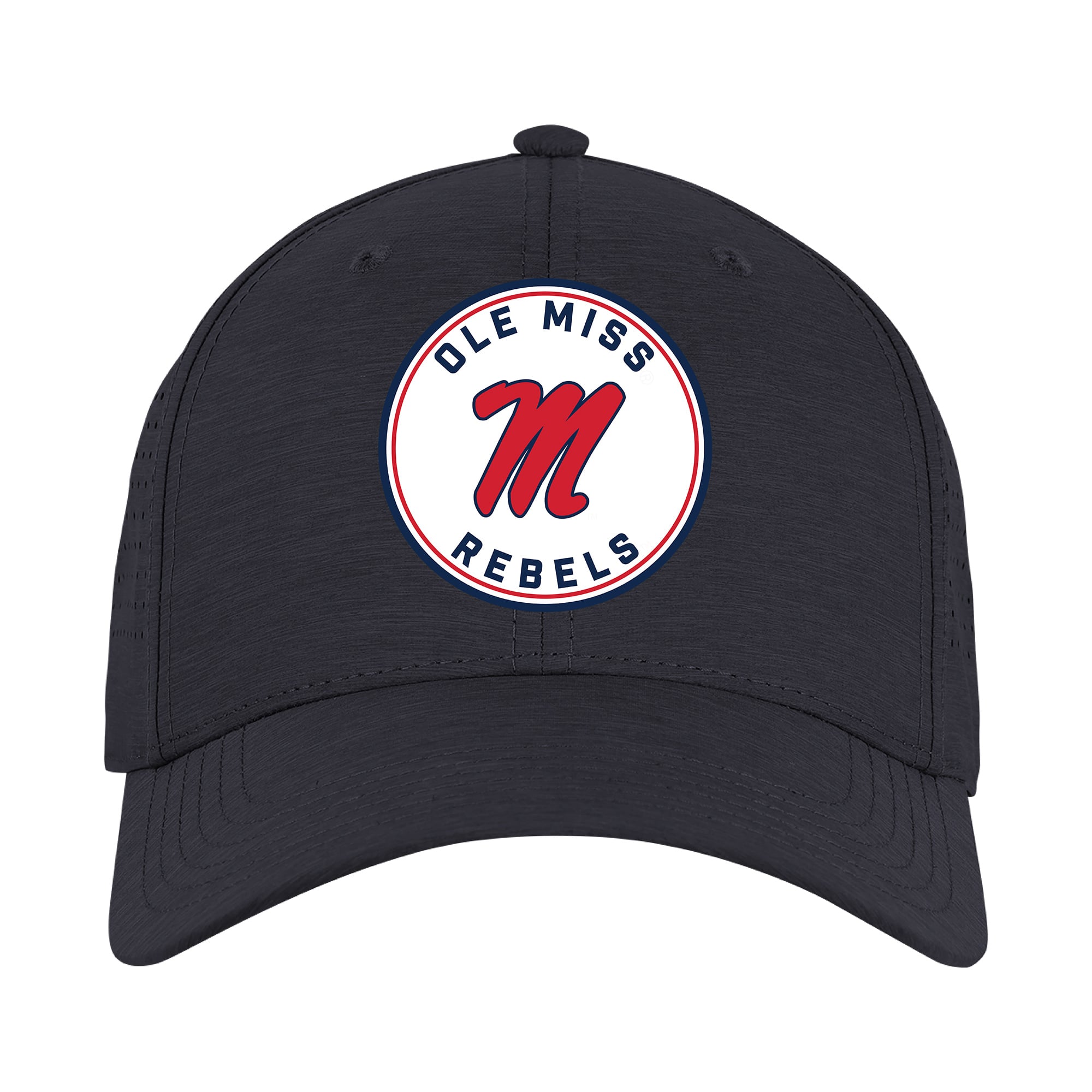 Unisex Ahead Navy Ole Miss Rebels Brezo Adjustable Hat