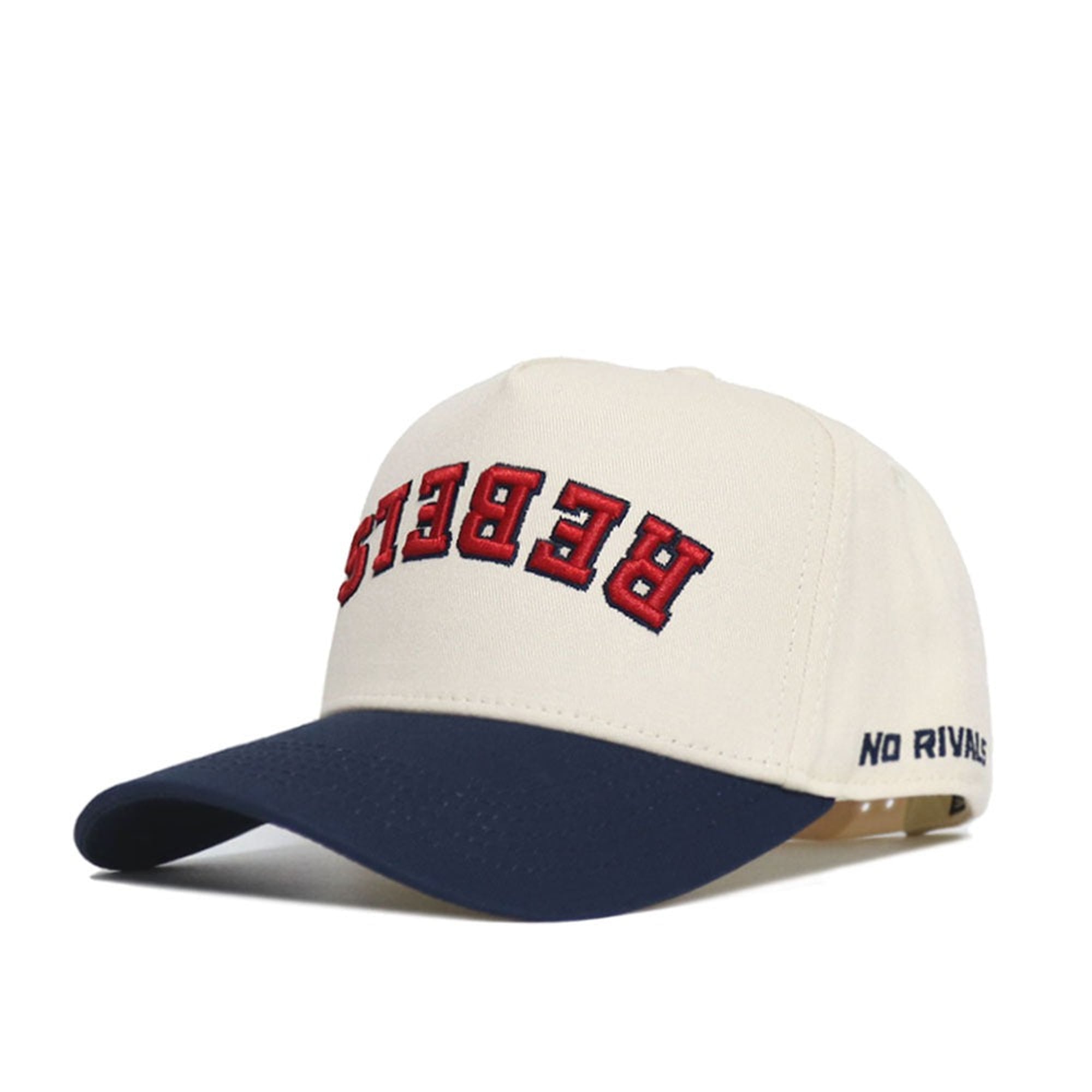 Casquette unisexe No Rivals Natural/Navy Ole Miss Rebels Upside Down Classic Colors ajustable