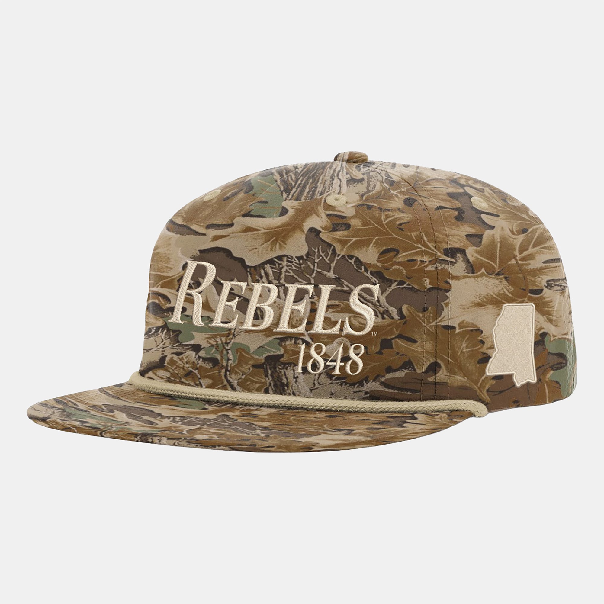 Unisex Uscape Apparel Camo Ole Miss Rebels Traditional Trail Golfer Adjustable Hat