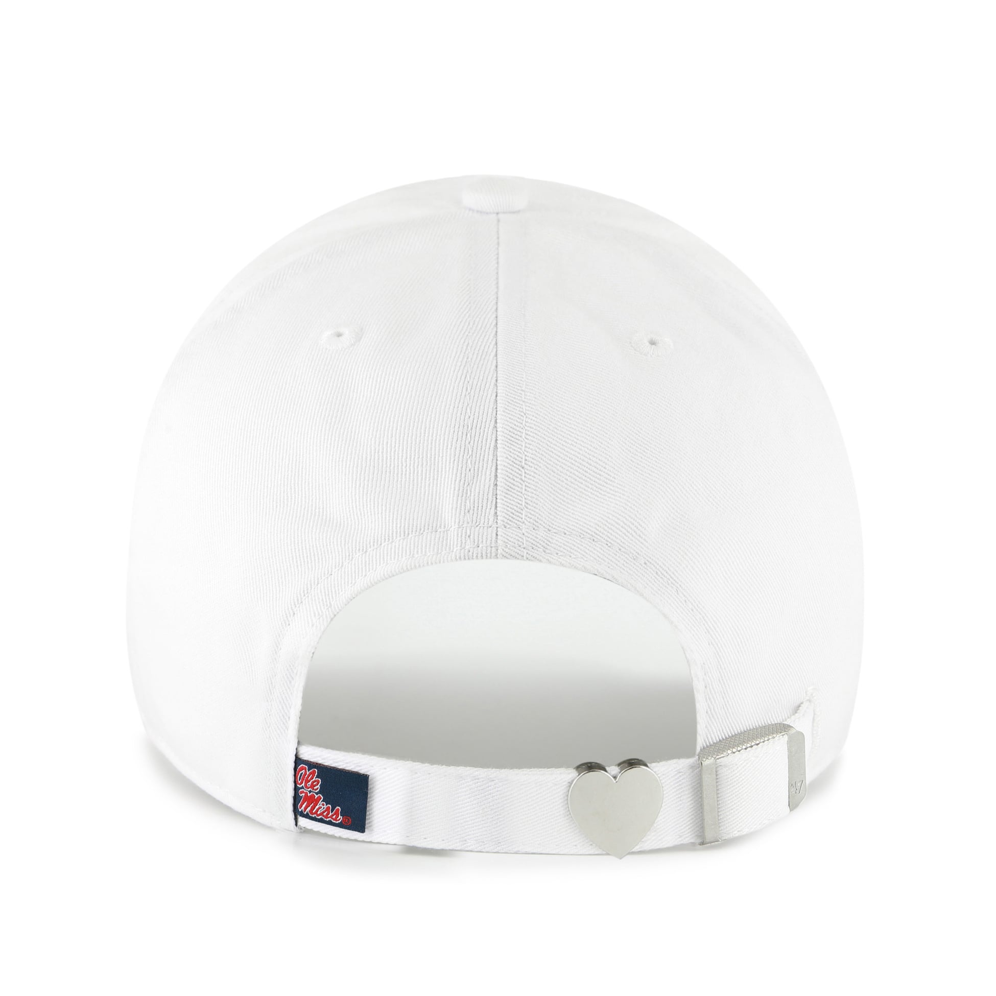 Casquette ajustable « 47 White Ole Miss Rebels Trendy Script Clean Up » pour femme