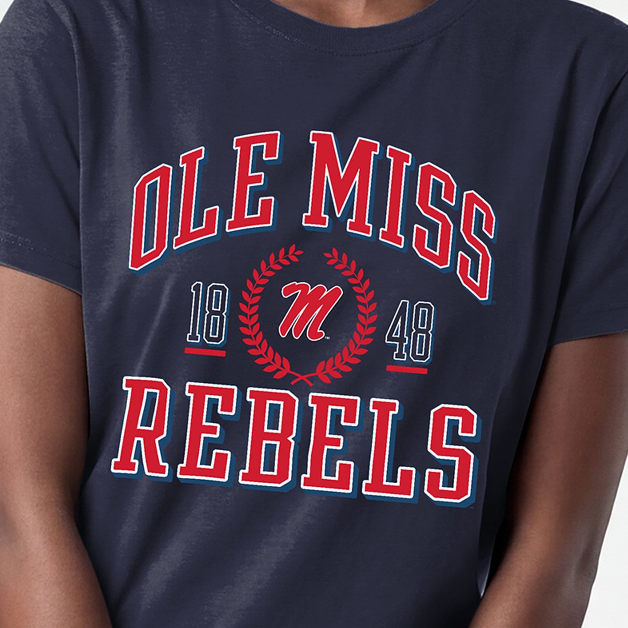 Women's Champion Navy Ole Miss Rebels Lifestyle T-Shirt