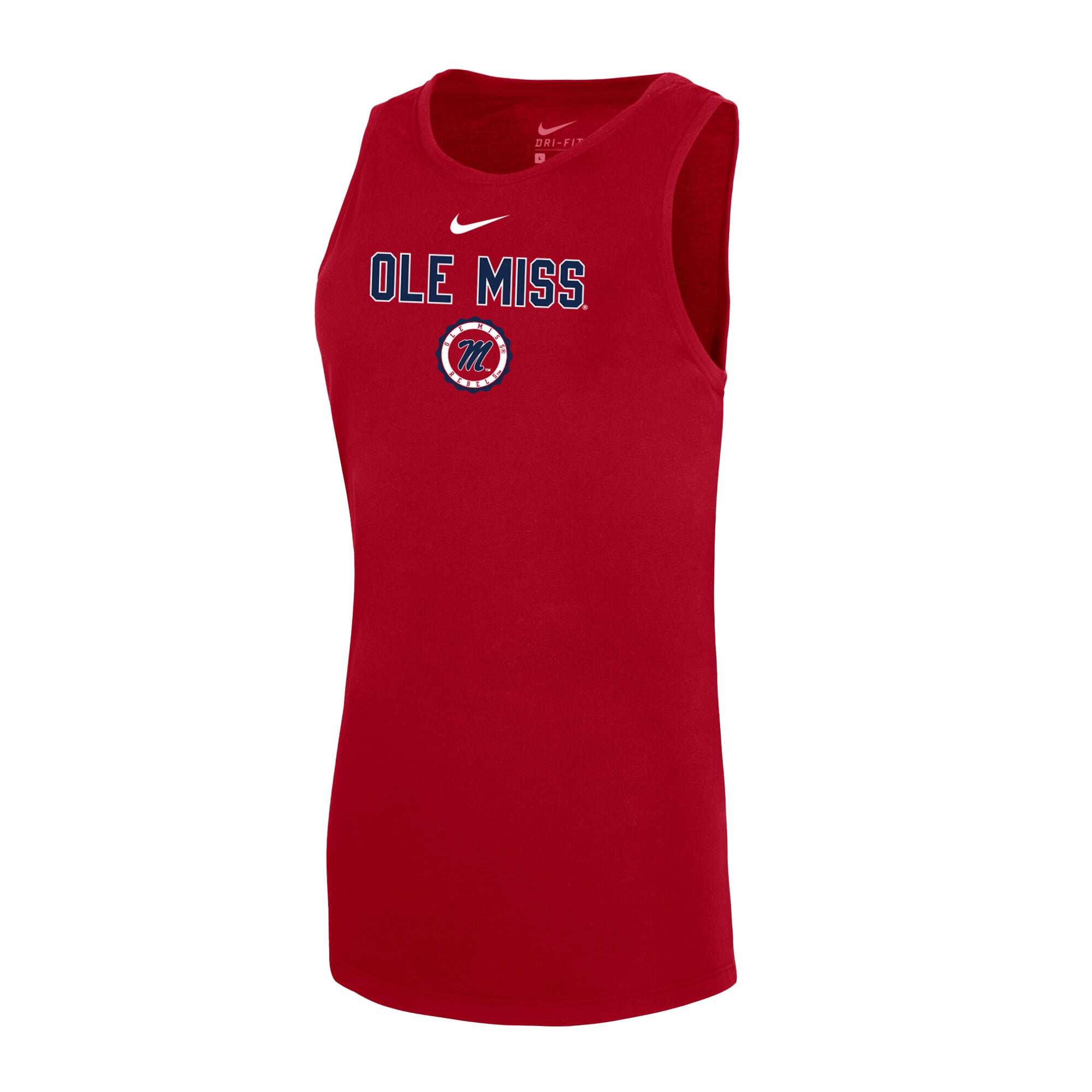 Women's Nike Red Ole Miss Rebels Dri-FIT Tomboy Tank Top