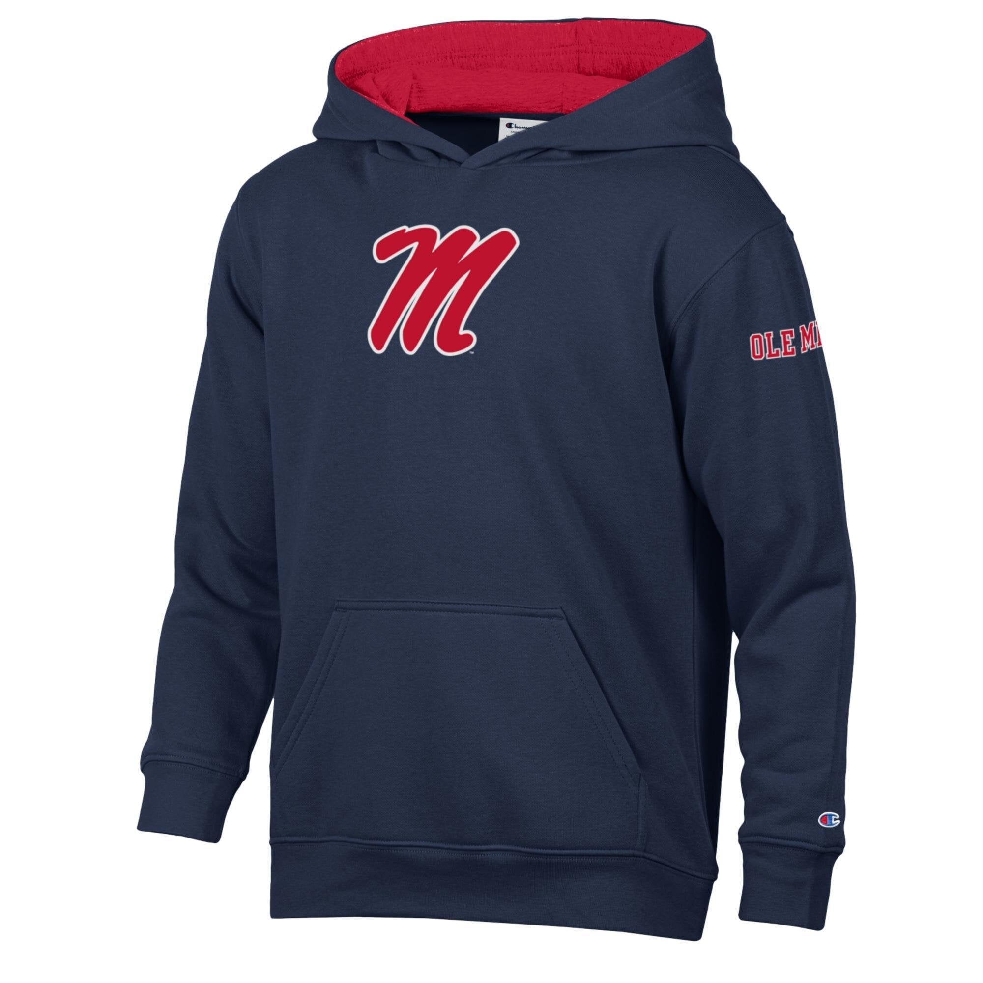 Youth Champion  Powder Blue Ole Miss Rebels Fleece Hoodie