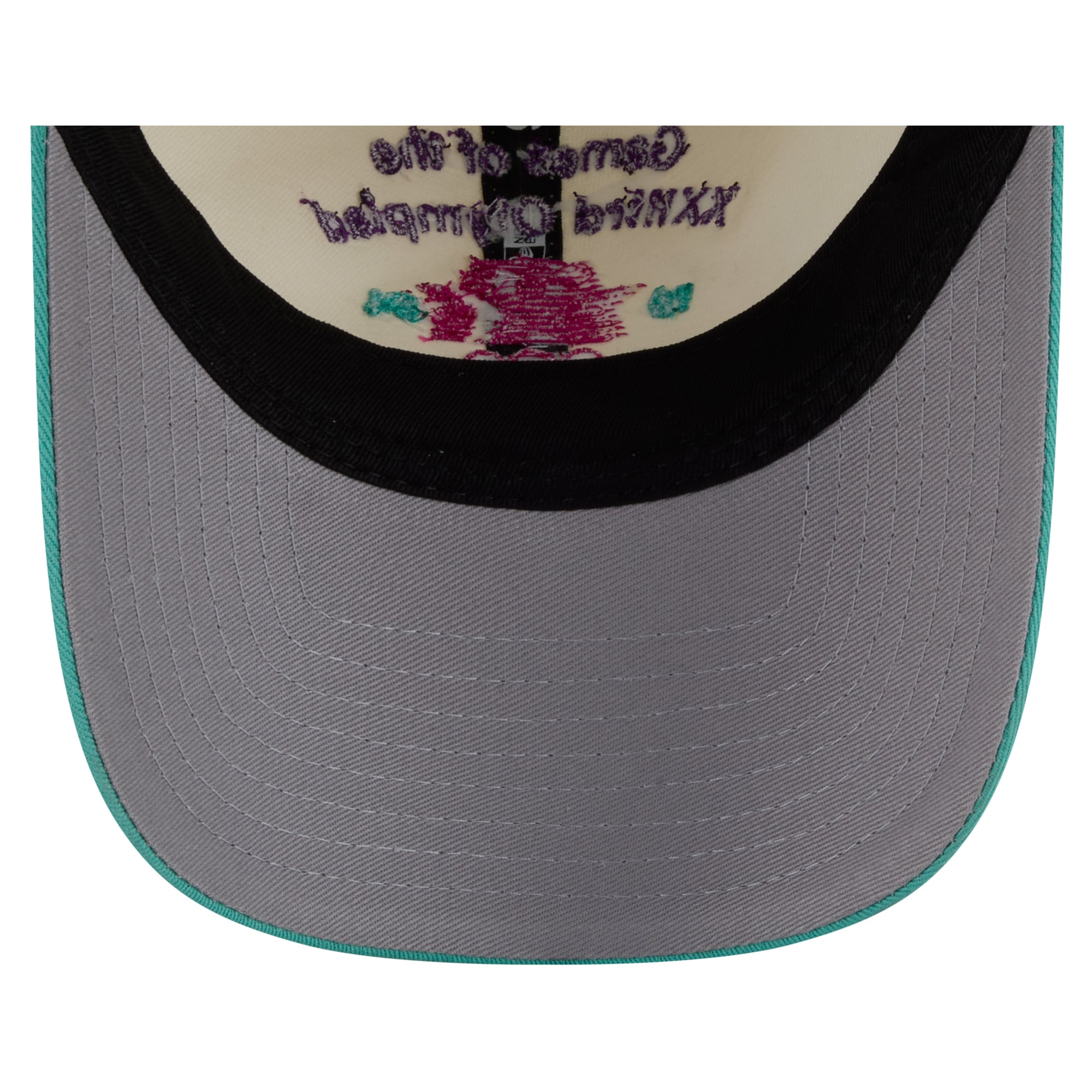 Casquette ajustable New Era blanche et turquoise Jeux Olympiques LA84 9TWENTY pour homme