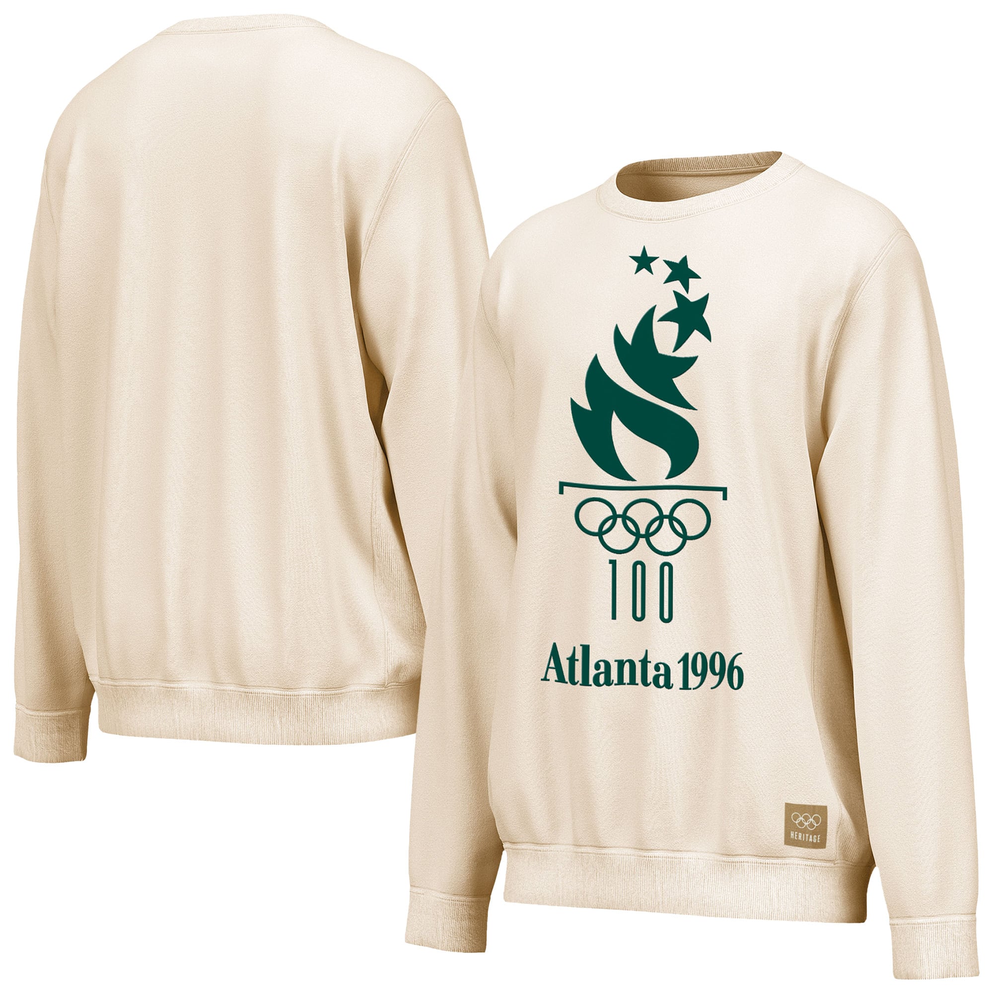 Sweat-shirt Outerstuff crème pour homme, emblème bouffant des Jeux olympiques d'été d'Atlanta 1996