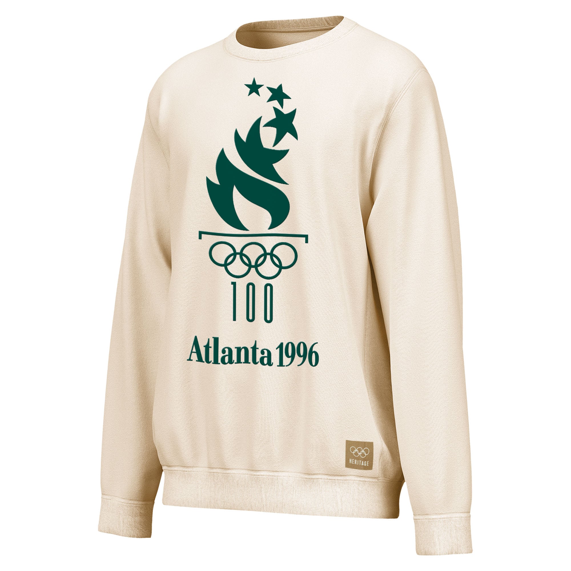 Sweat-shirt Outerstuff crème pour homme, emblème bouffant des Jeux olympiques d'été d'Atlanta 1996