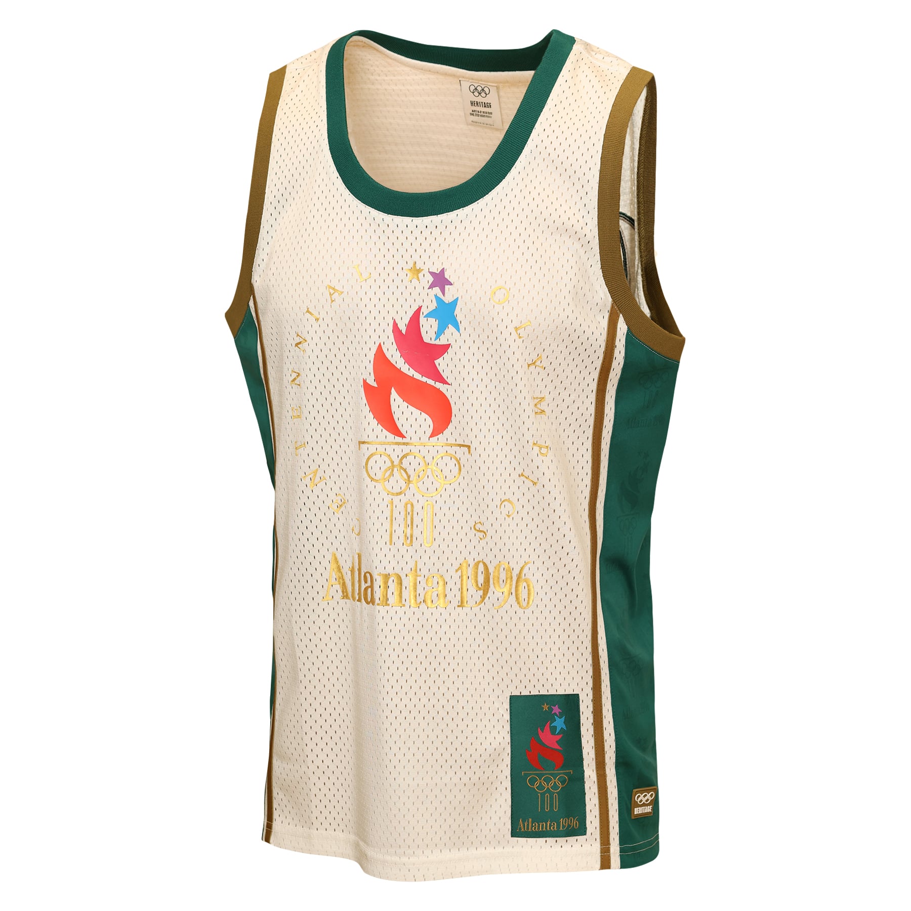 Maillot de basketball Outerstuff Cream pour homme, Jeux olympiques d'été d'Atlanta 1996