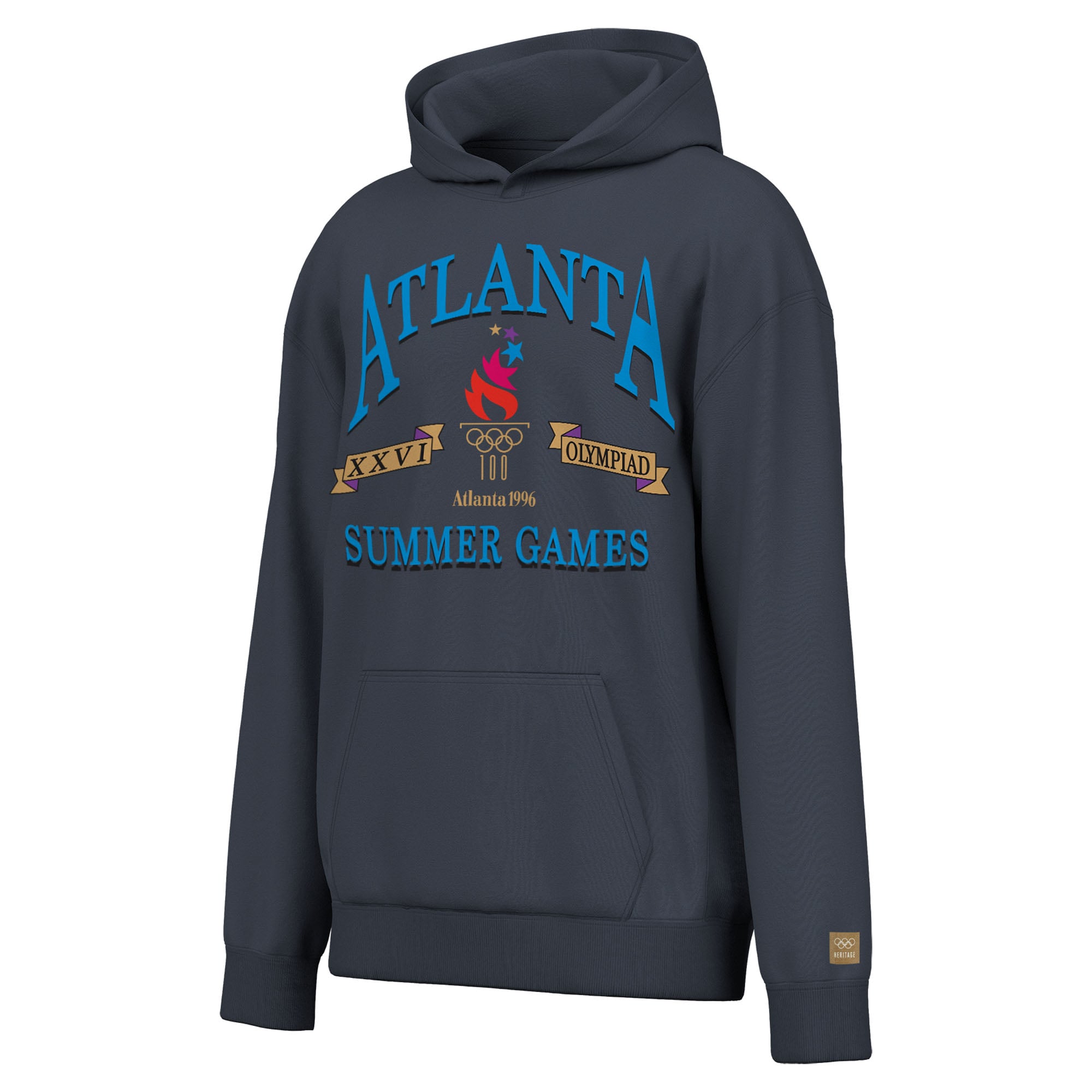 Sweat à capuche gris Outerstuff pour homme, édition spéciale Jeux olympiques d'été d'Atlanta 1996, collection universitaire.