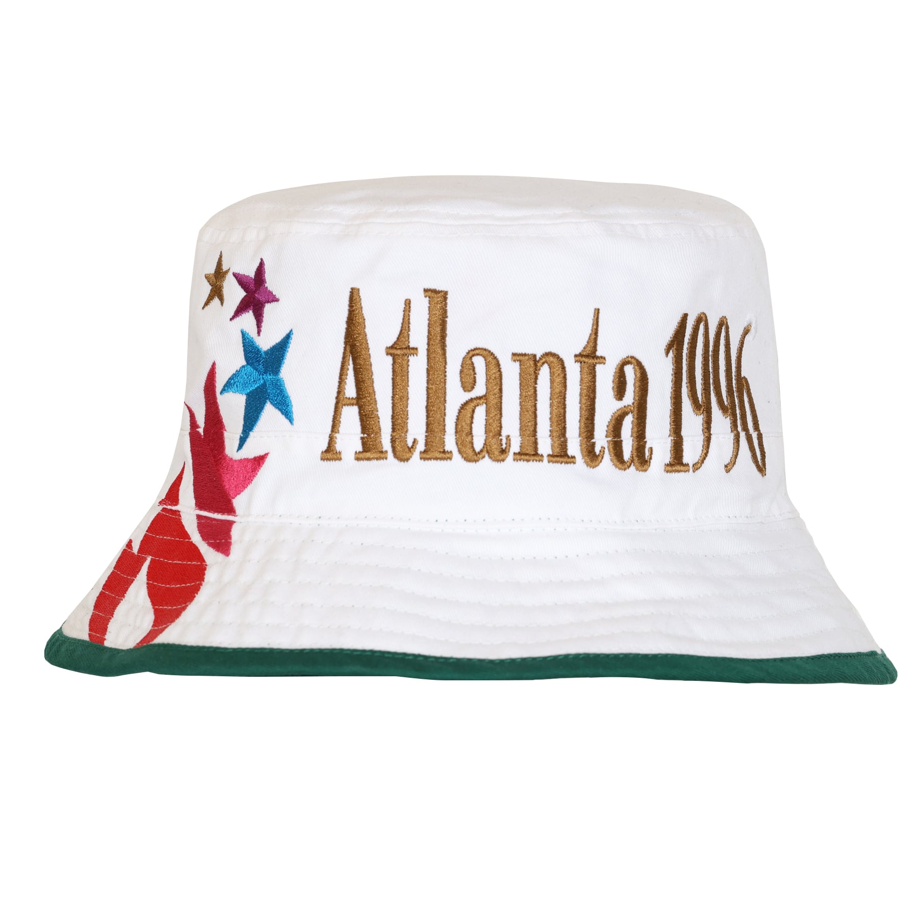 Men's Outerstuff White Atlanta 1996 Summer Olympics Reversible Bucket Hat