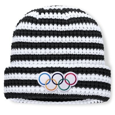 Bonnet unisexe à revers CIOV - Noir - Collection Fanatics Jeux Olympiques