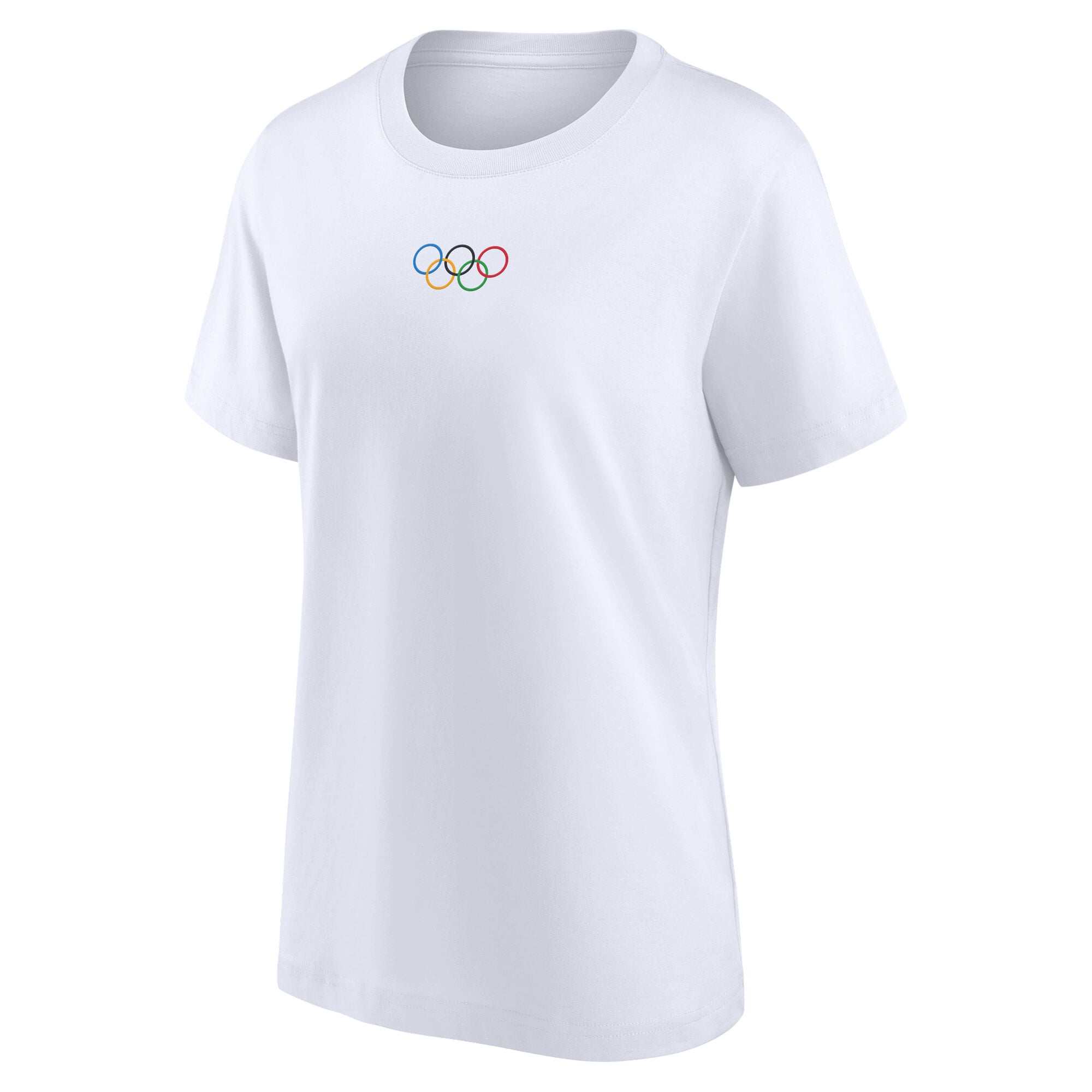 T-shirt blanc Fanatics pour femmes, indispensable les Jeux olympiques
