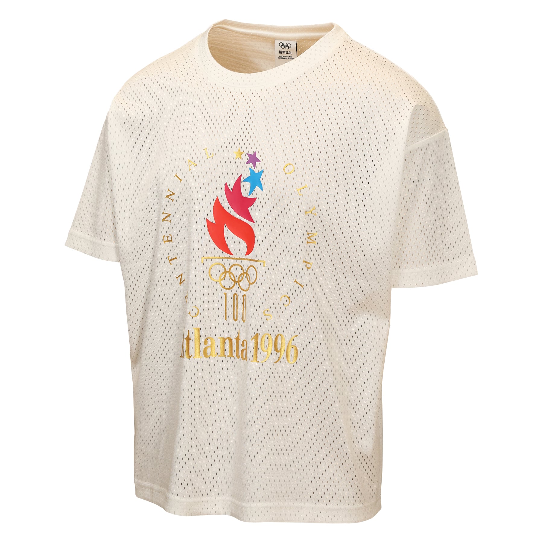 Maillot oversize en maille crème Outerstuff pour femme, édition Atlanta 1996, Jeux olympiques d'été.