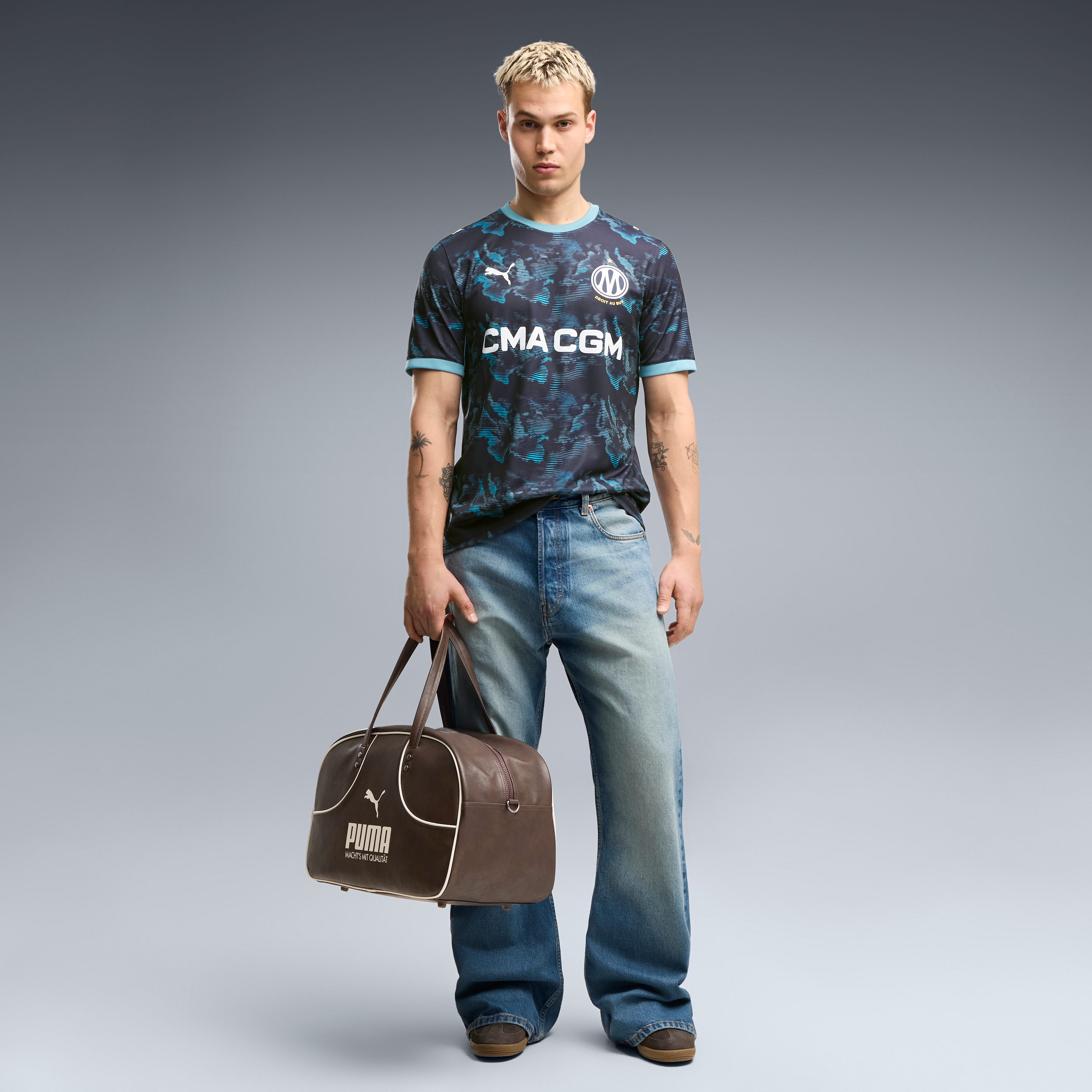 Men's Puma  Navy Olympique Marseille 2026/27 Away Replica Jersey