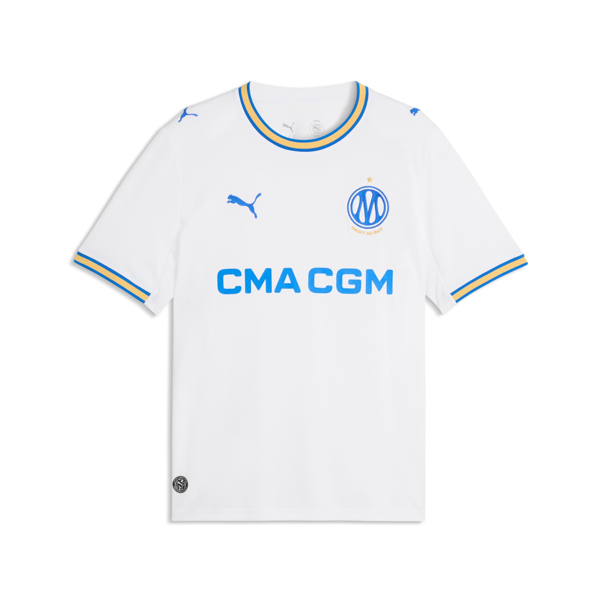 Men's Puma White Olympique Marseille 2026/27 Home Replica Jersey