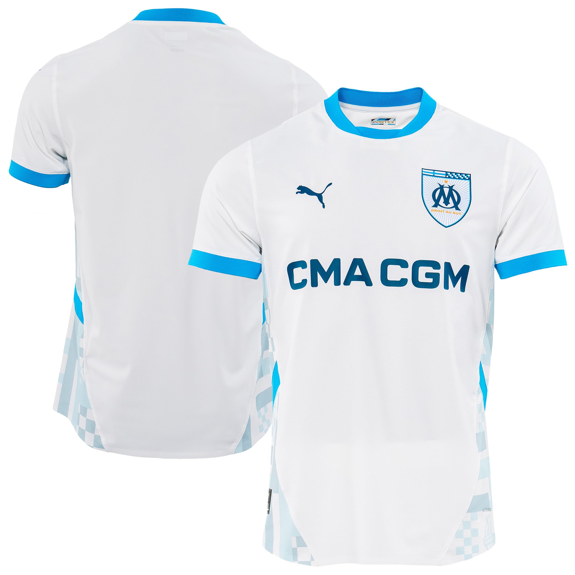オリンピック・マルセイユ PUMA ホーム オーセンティック シャツ 2024-25