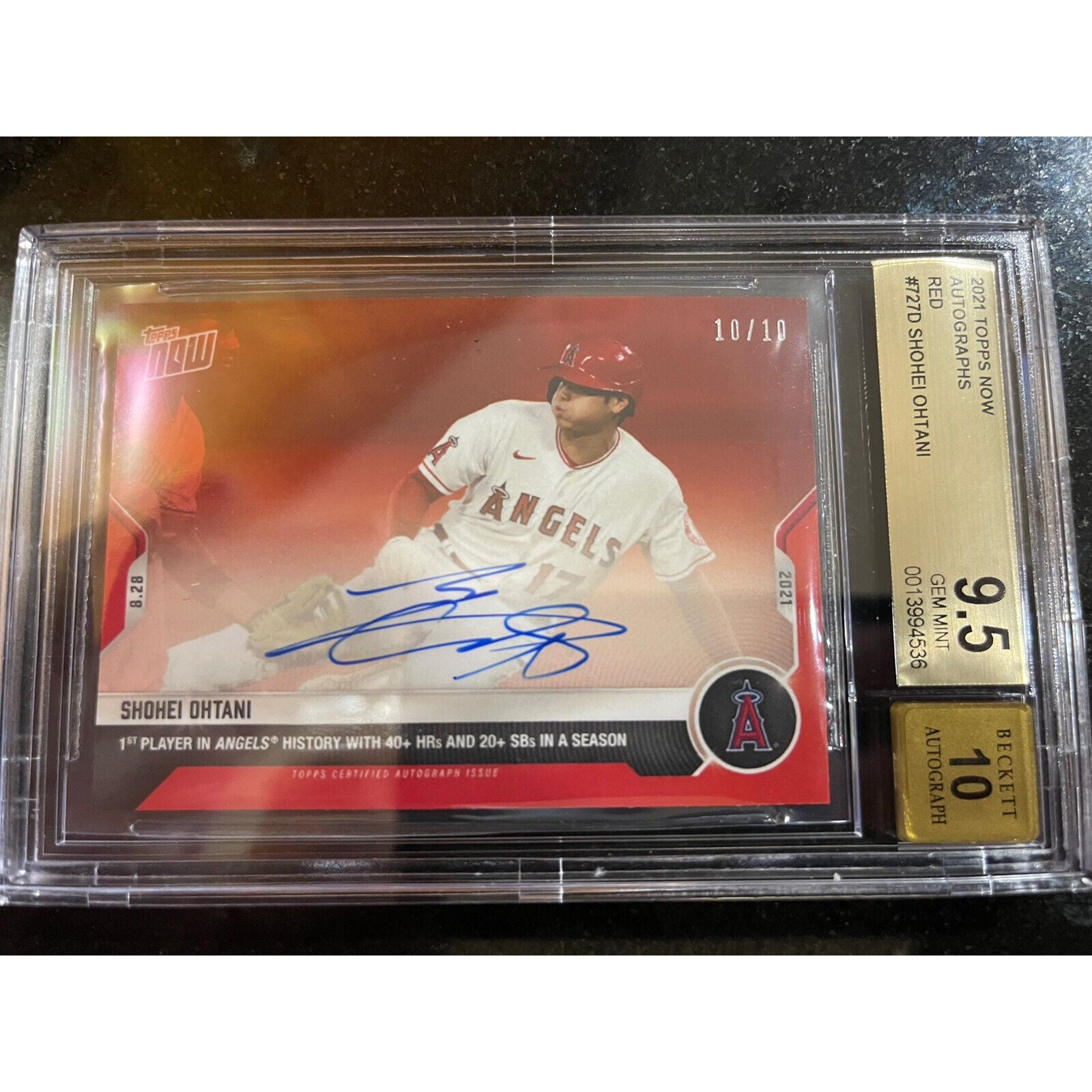 PSA10】2021 Topps Now Baseball 大谷翔平 Shohei Ohtani #508 - MLB 
