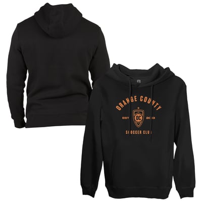  Orange County SC 1863FC Established Location Pullover Hoodie  - Black