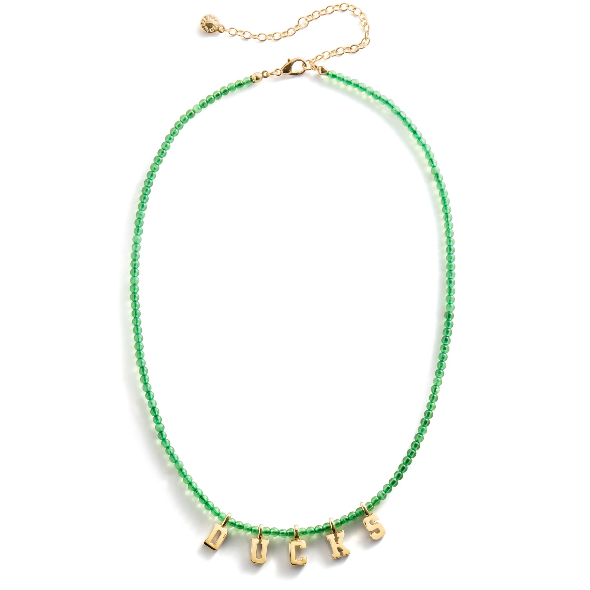 Collier à slogan délicat en perles BaubleBar Oregon Ducks