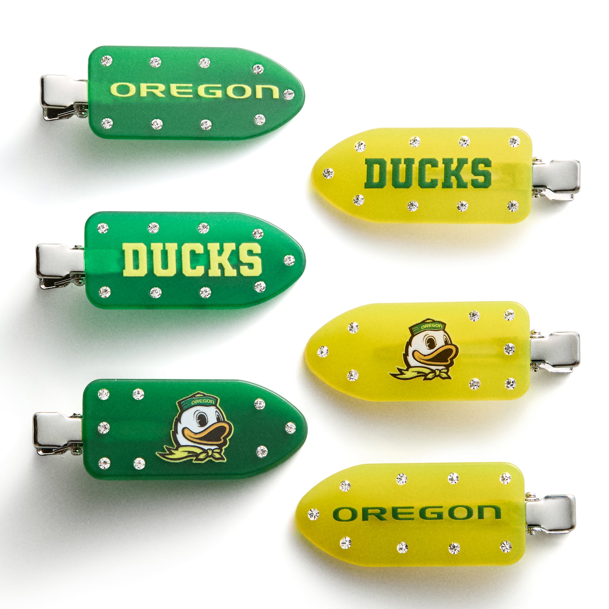 Ensemble de six pinces à cheveux BaubleBar Oregon Ducks