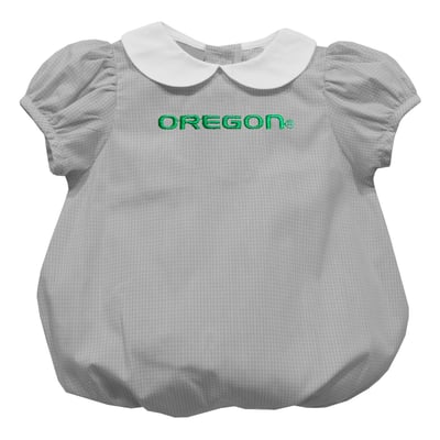  Oregon Ducks Vive La Fete Girls Infant Puffy Bubble Dress - Gray