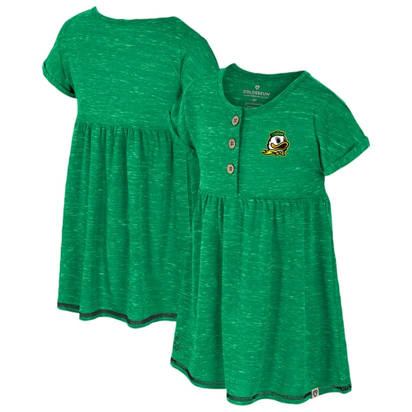 Girls Toddler Colosseum Kelly Green Oregon Ducks Fleet Dress
