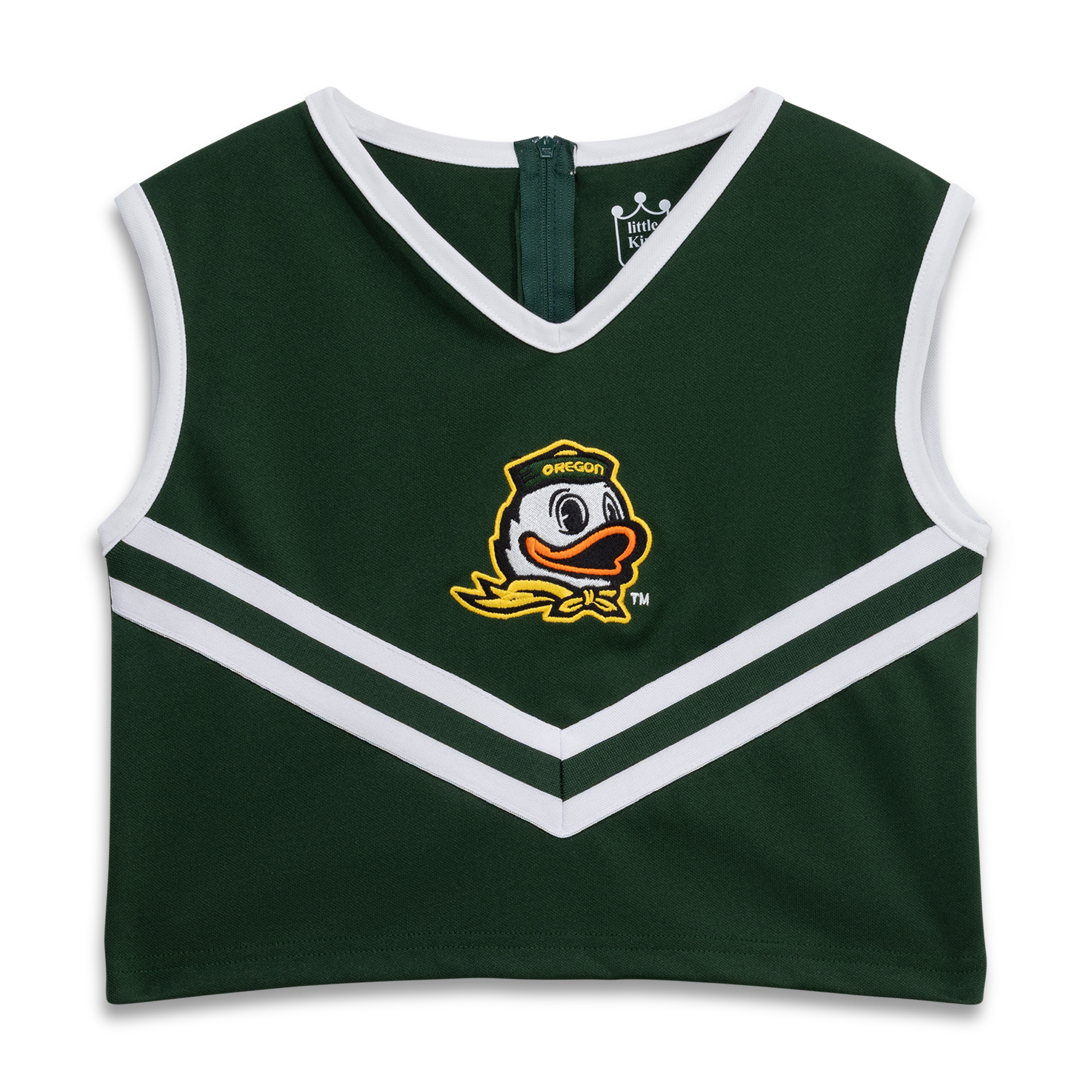 Ensemble de cheerleading deux pièces vert Oregon Ducks pour jeunes filles