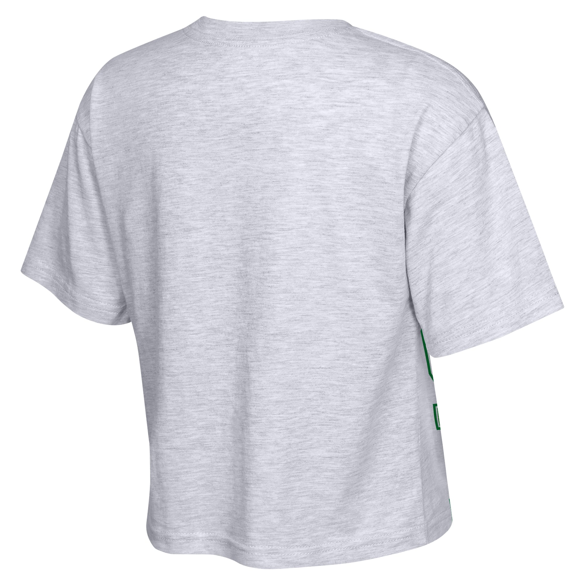 Girls Youth Outerstuff Heather Gray Oregon Ducks Big Team Energy Cropped Boxy T-Shirt