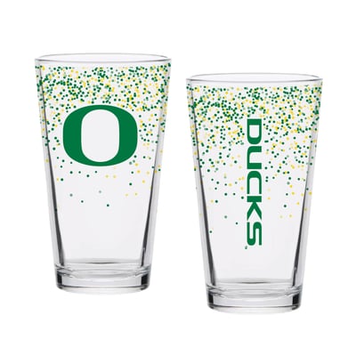 Indigo Falls Oregon Ducks Confetti Pints - Set of 2

