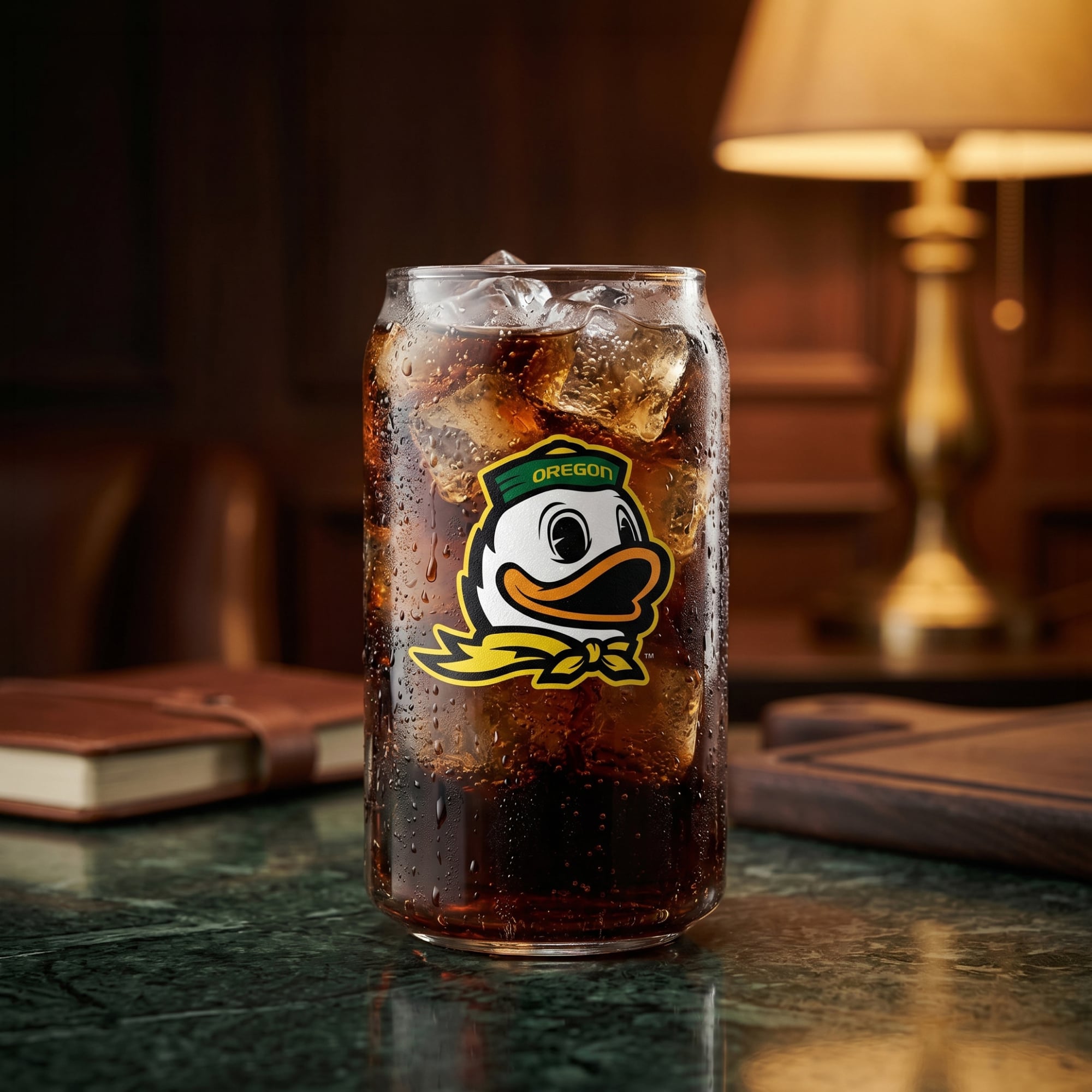 Ensemble de 4 canettes en verre de collection Indigo Falls Oregon Ducks