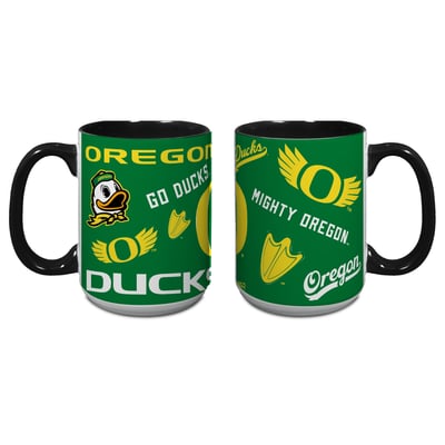 Oregon Ducks Indigo Falls Core College Vintage Medley Two-Pack Mug Set