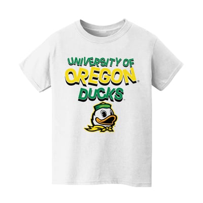 Oregon Ducks Vive La Fete Infant Mascot & Name T-Shirt - White