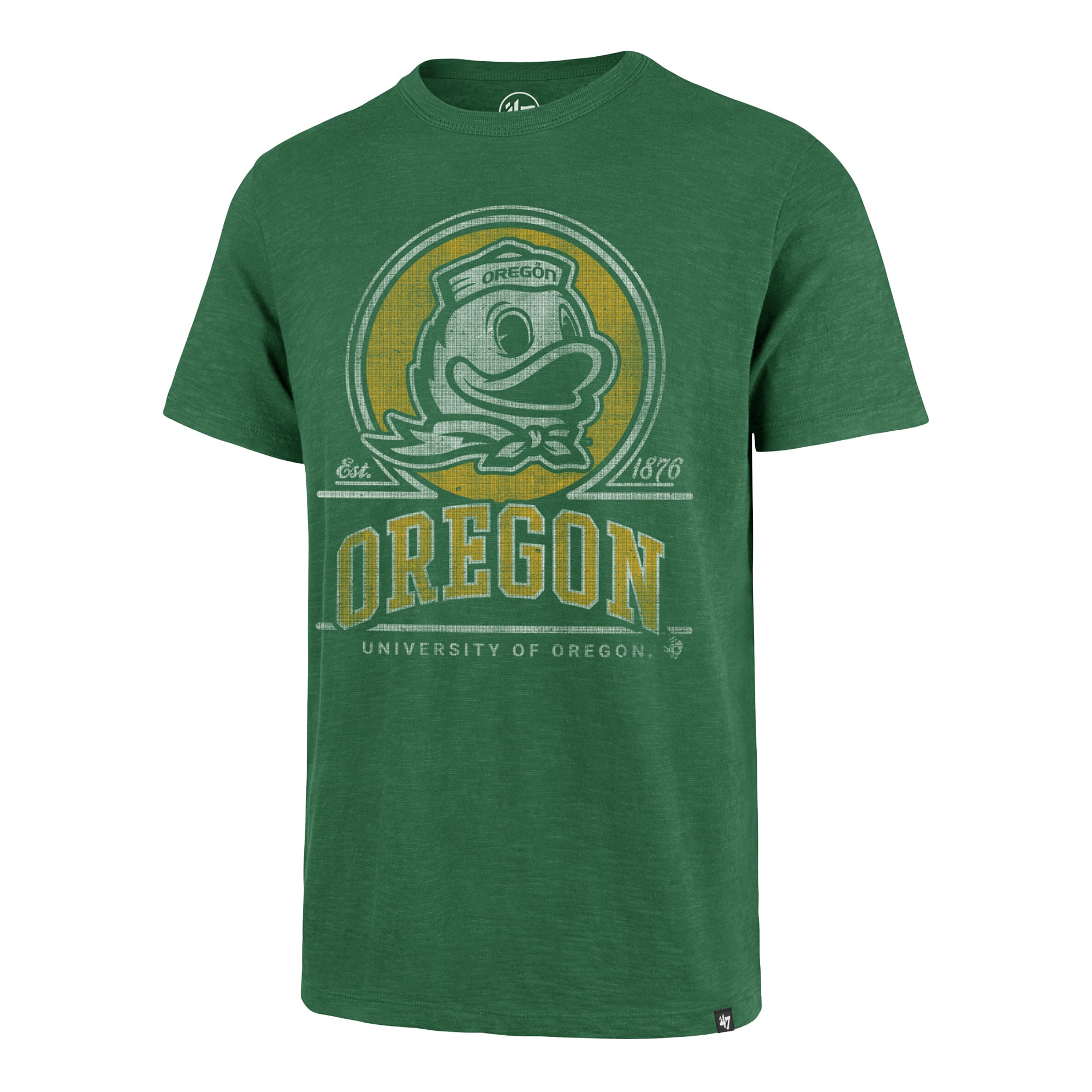 Men's '47  Green Oregon Ducks Emblem Mark Scrum T-Shirt