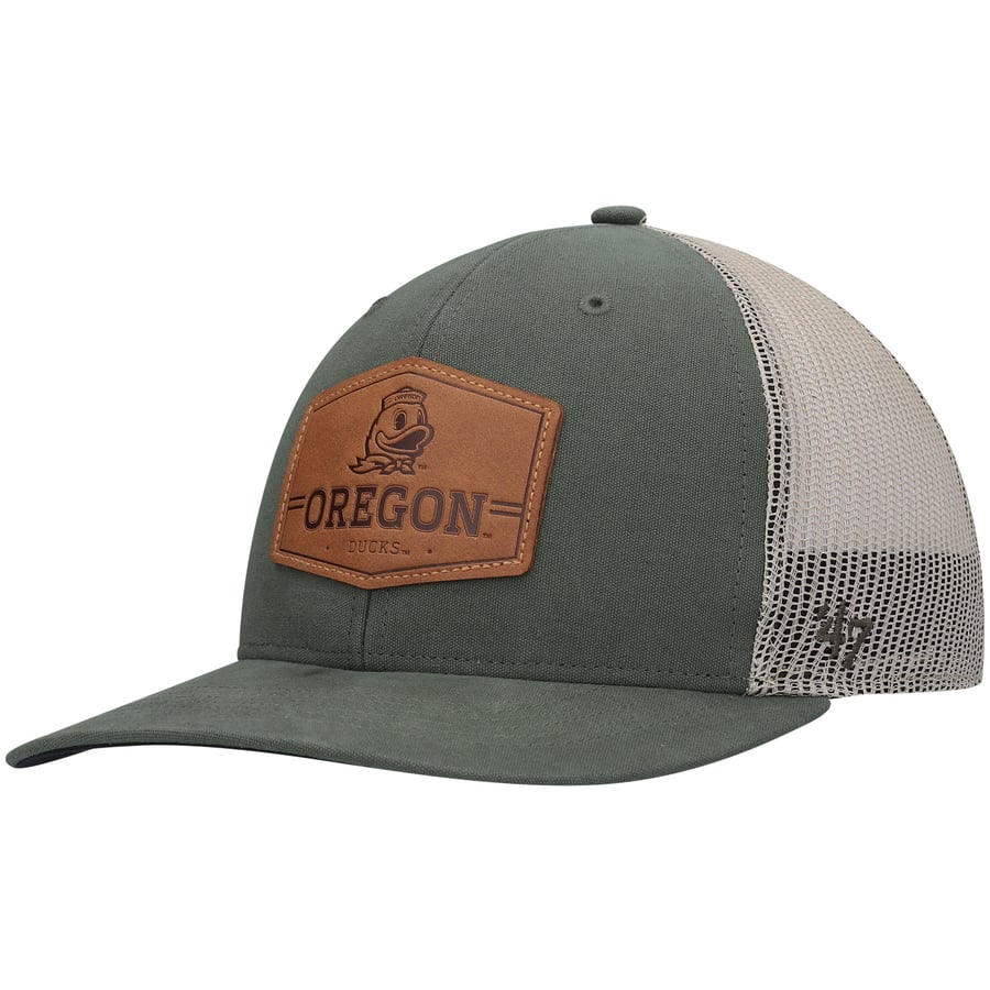 Fore Oregon Cap Men's '47 Green Oregon Ducks Rawhide Trucker Adjustable Hat