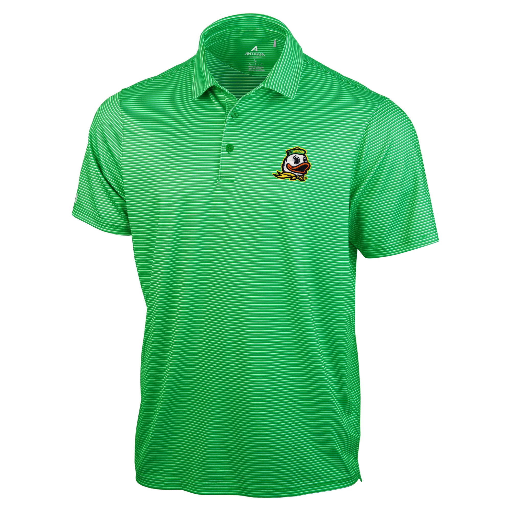 Polo Antigua vert pour homme, collection Oregon Ducks Lineage